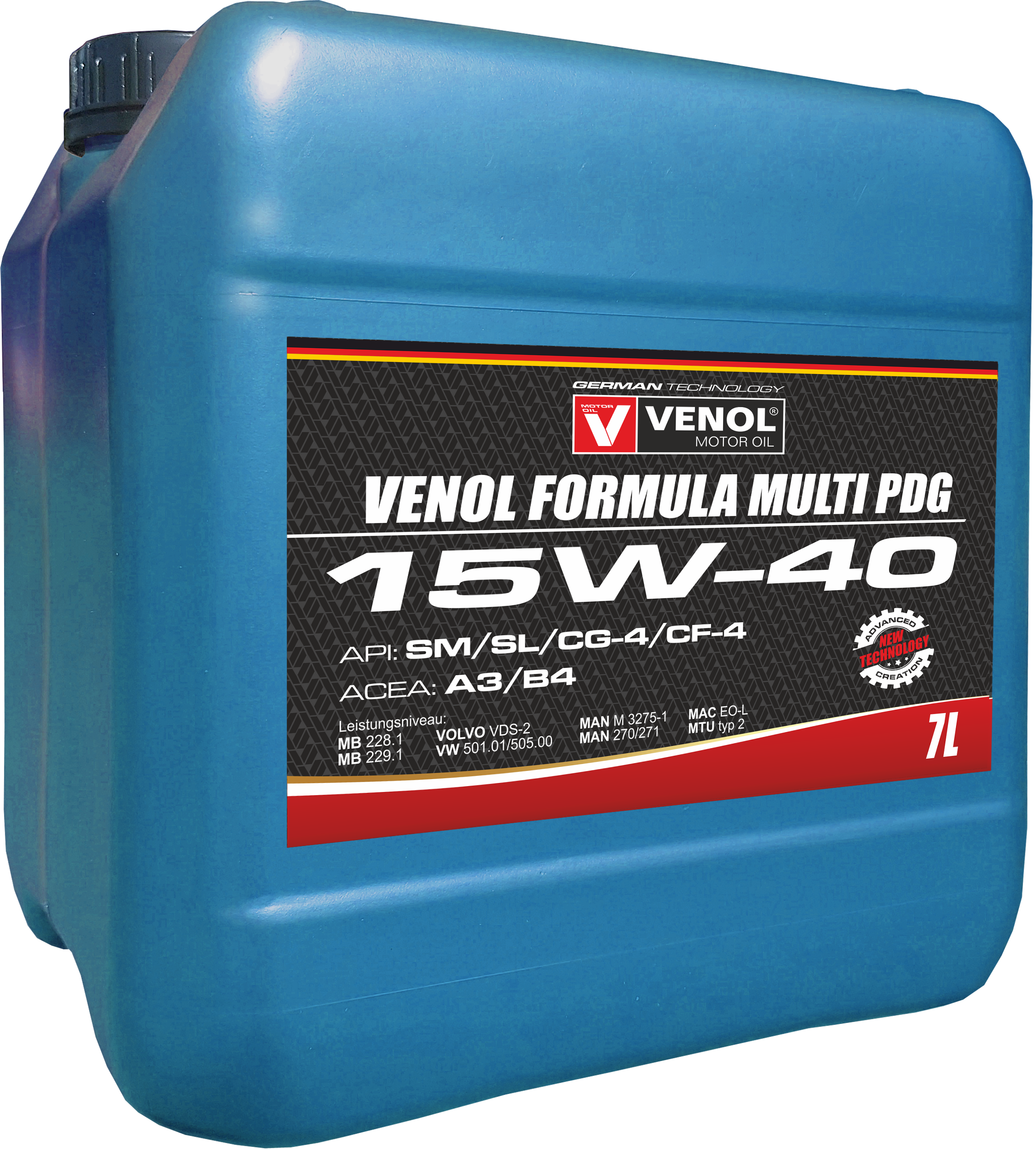 OLEJ SILNIKOWY VENOL FORMULA MULTI PDG SM SL CG 4 CF 4 15W40_7L